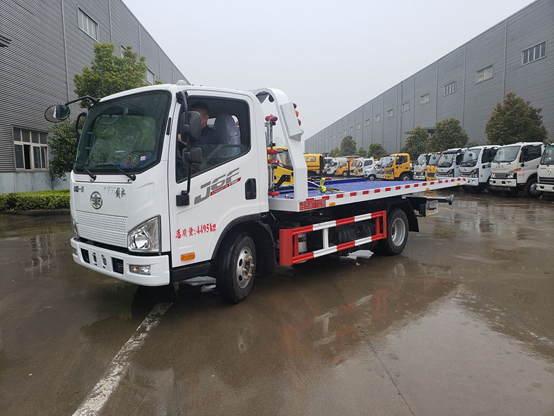 北京牌的 藍(lán)牌解放清障車