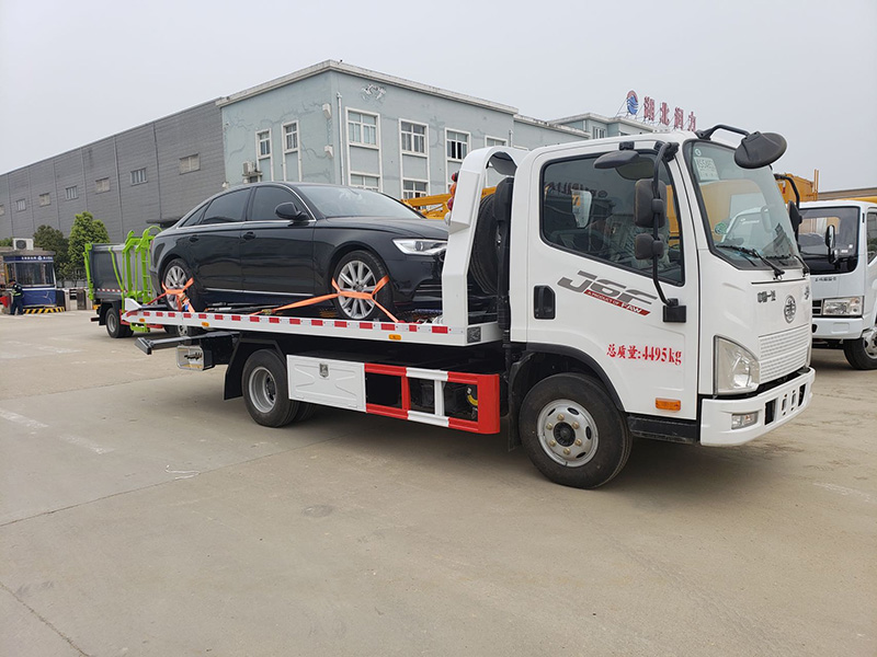 北京牌的 藍(lán)牌解放清障車